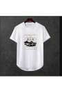 Erkek Oversize Ön Araba Baskili T-shirt Premium